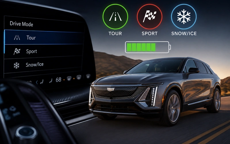 Do the Driving Modes in Cadillac Lyriq Offer Different Ranges? do the driving modes in Cadillac Lyriq offer different ranges or battery usages